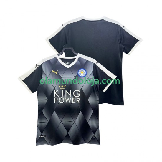 Camisola Leicester City 2014 2015 Retro Homem Equipamento Segundo Manga Curta